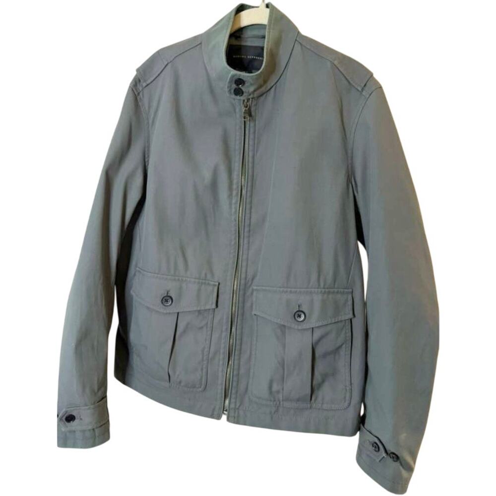 Vintage 90's Banana Republic Bomber Jacket Men’s Small Grey